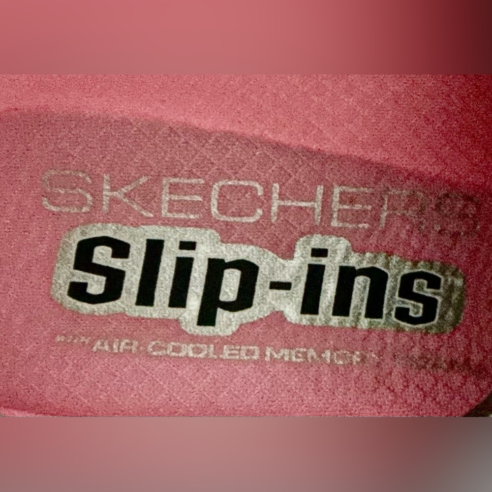 EUC! WOMENS SKETCHERS HANDS FREE SLIP-ONS GRAY AND PINK - Picture 9 of 10